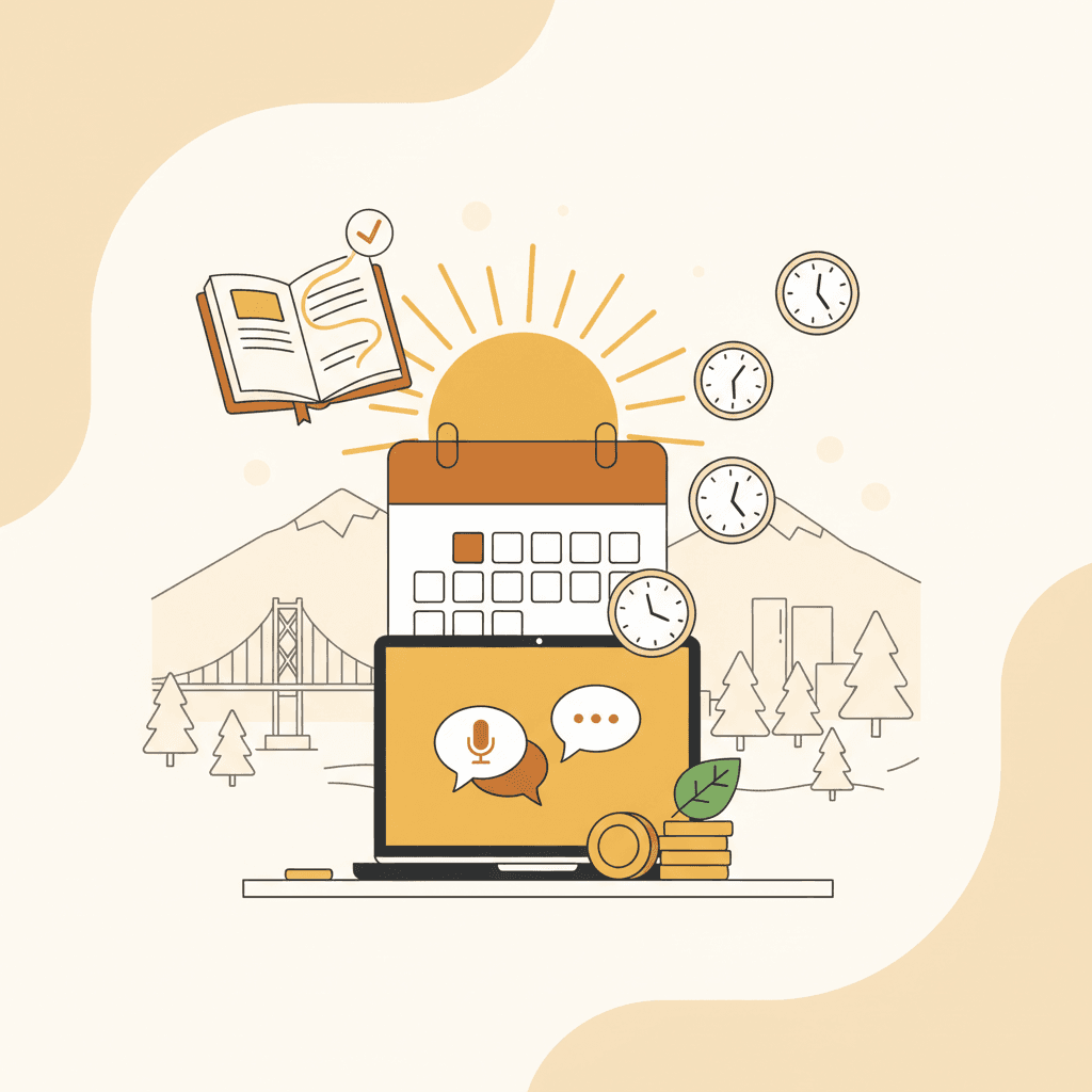 Illustration for the blog post: Reclaim Your Weekends: Automating Admin for Vancouver Small Businesses